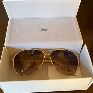 Dior aviator sunglasses with box